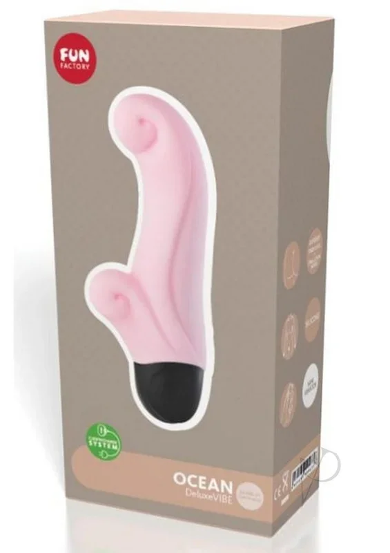 Ocean Silicone Deluxe Vibrator with Clitoral Stimulator