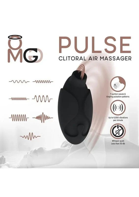 Omg Pulse Rechargeable Silicone Clitoral Air Massager