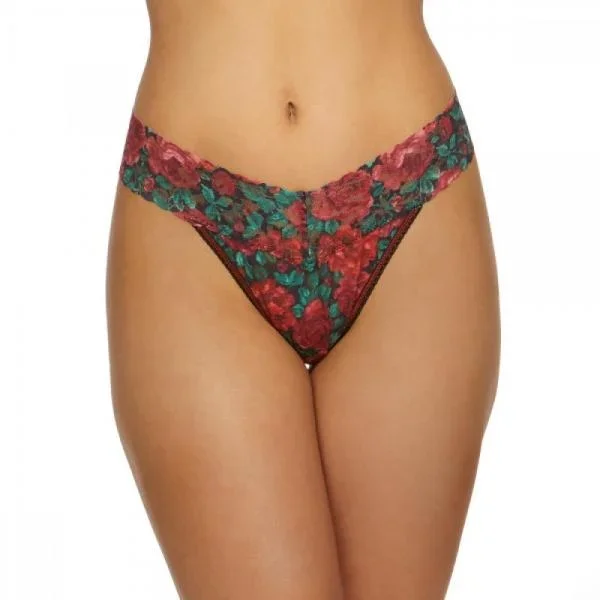 Original Rise Thong – Roses Are Red – One Size