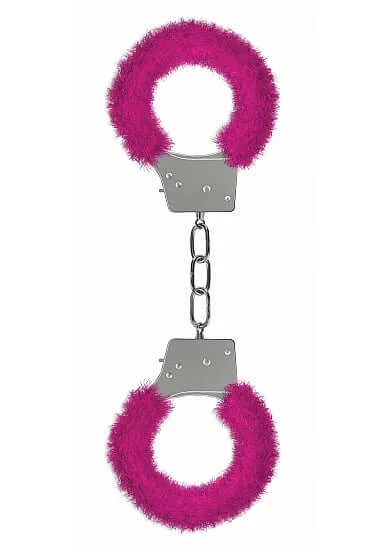 Ouch Beginners Handcuffs Furry Pink