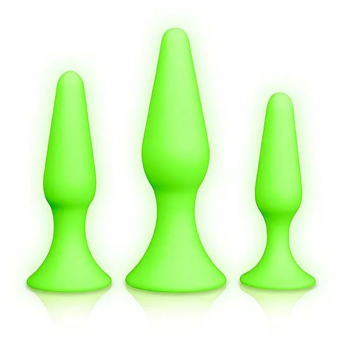 Ouch! Glow in the Dark Butt Plug Set