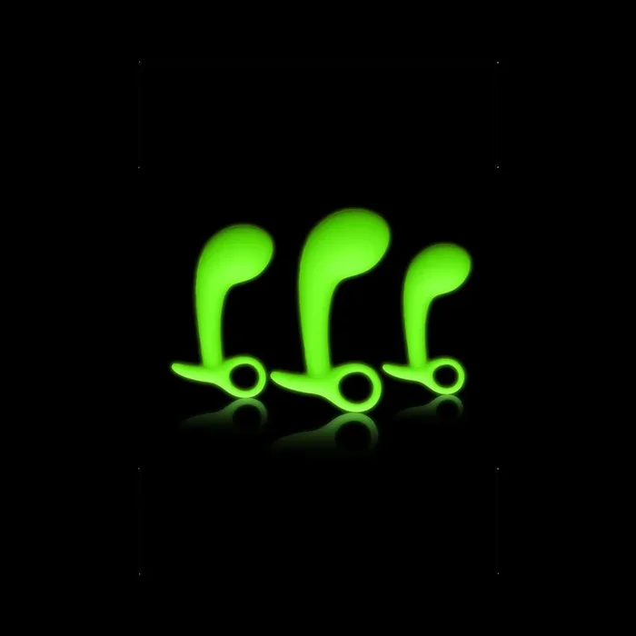 Ouch! Glow Prostate Kit Set Of 3 – Glow In The Dark – Green