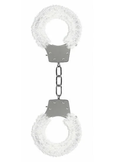 Ouch Pleasure Handcuffs Furry White