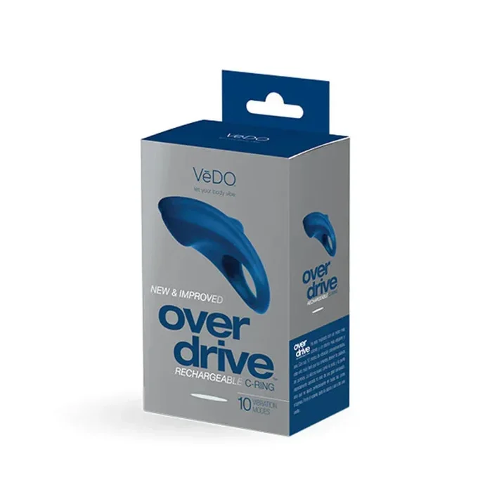 Over Drive Plus Rechargeable Cock Ring – Blue