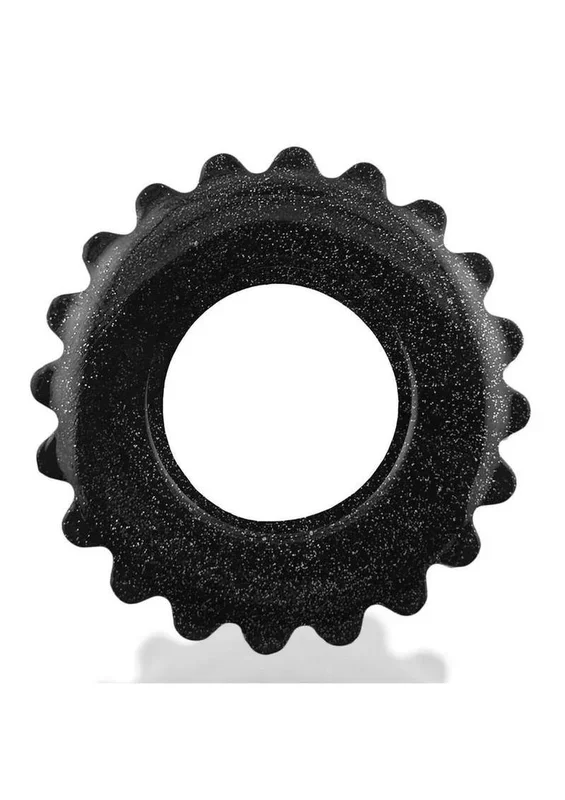 Oxball Plushy Single Cock Ring – Black Mica
