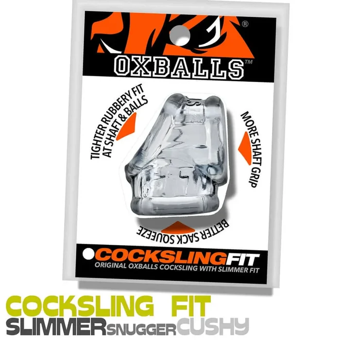 Oxballs Cocksling Fit Sling – Clear