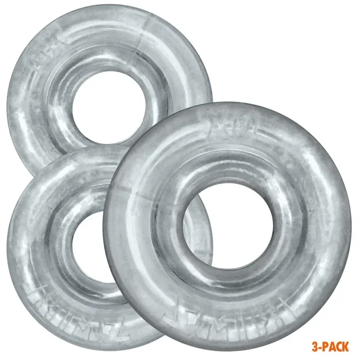 Oxballs Rimringz Cock Ring 3 Pack Clear
