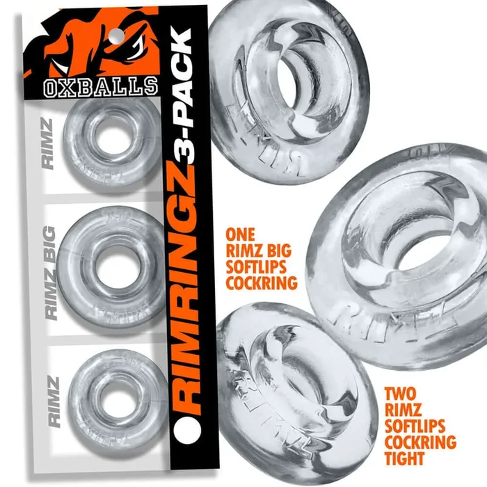 Oxballs Rimringz Multi Size 3 Pack – Clear
