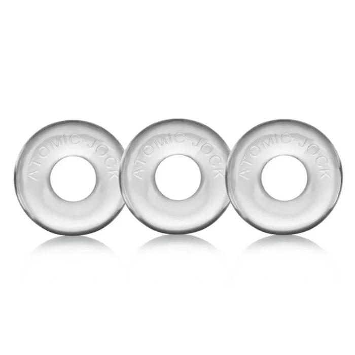 Oxballs Ringer Cock Ring 3 Pack Clear
