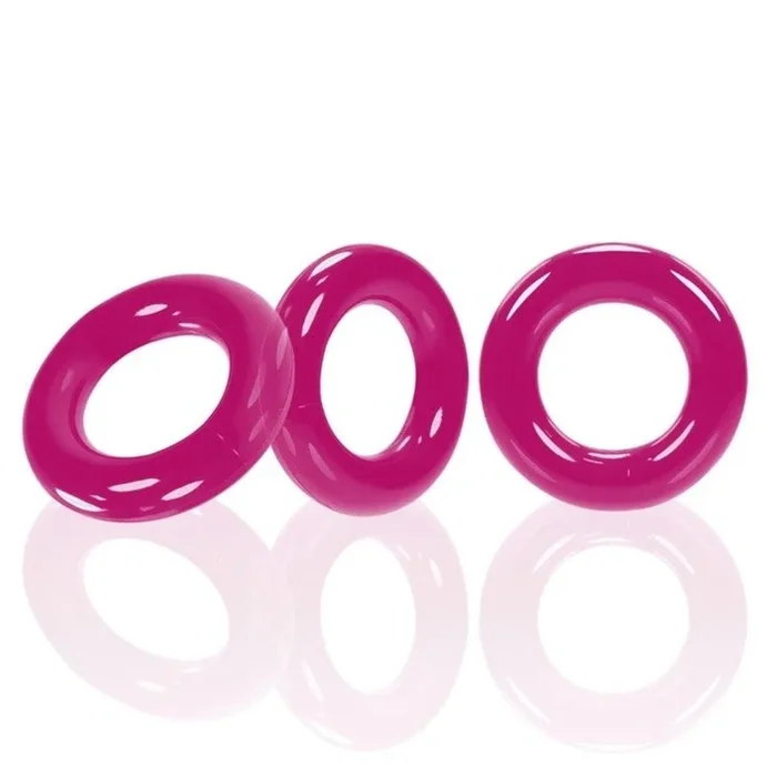 Oxballs Willy Rings Cock Ring 3 Pack Hot Pink