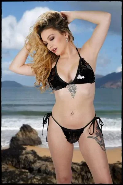 Paillette Bikini Set – Black – One Size