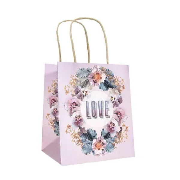 Papaya Mini Gift Bag – Pansy Love