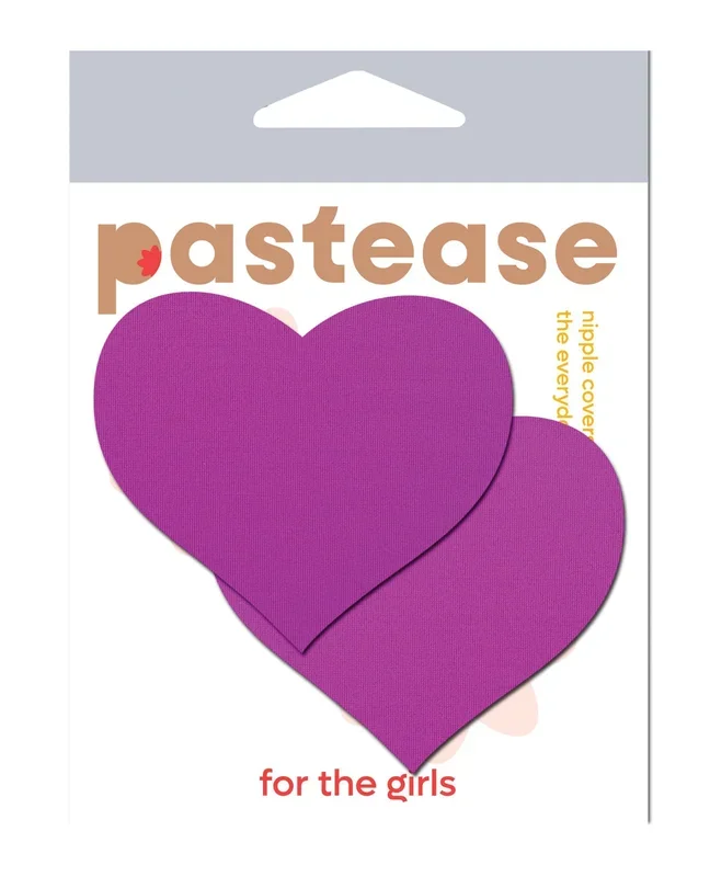Pastease Basic Heart Black Light Reactive – Neon Purple O/S