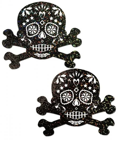 Pastease Day of the Dead Skull – Black/White O/S