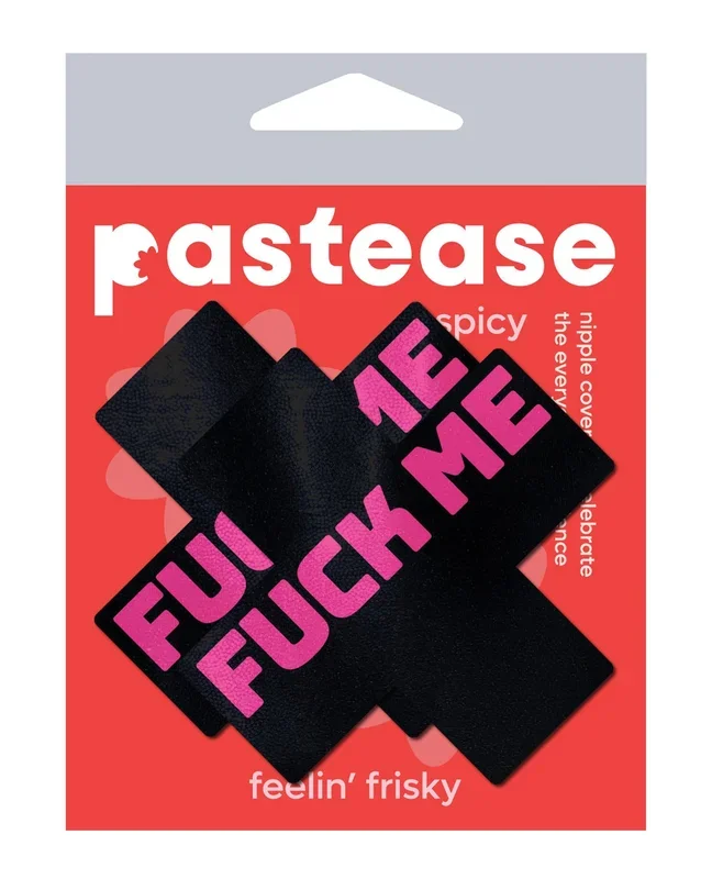 Pastease Fuck Me Plus Black Pink One Size Premium Luxe