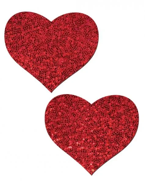 Pastease Glitter Heart – Red O/S