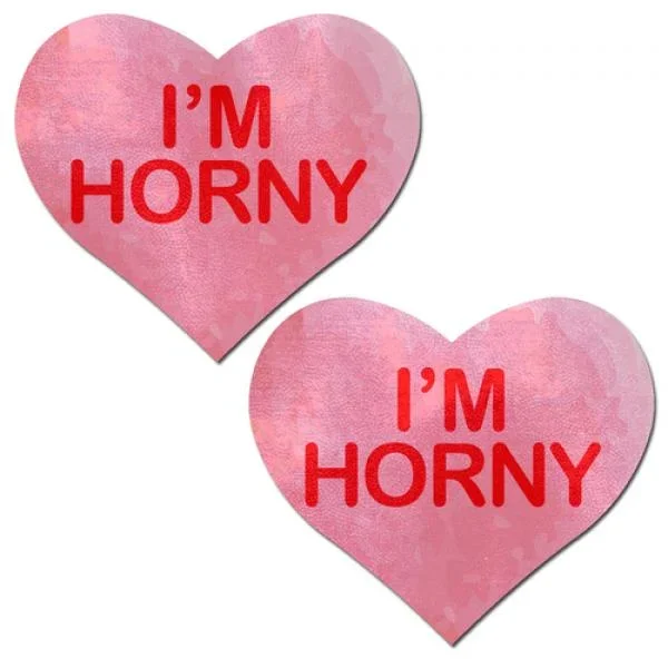 Pastease I’m Horny Heart – Pink/Red O/S
