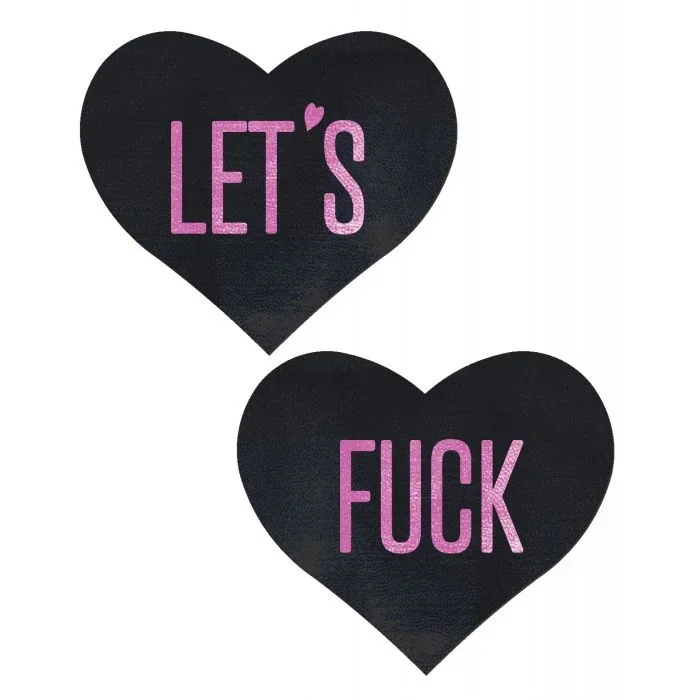 Pastease Let’s Fuck Hearts – Black O/S