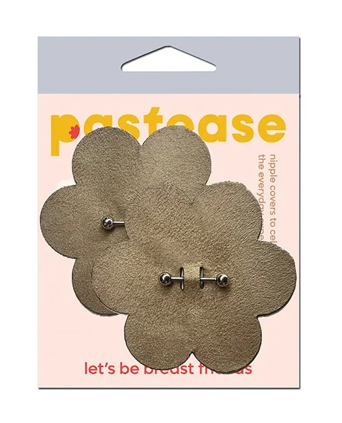 Pastease Pierced Flower Breast Petal with Barbell Piercing – Nude O/S