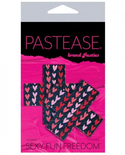 Pastease Plus w/Hearts – Dark Denim O/S