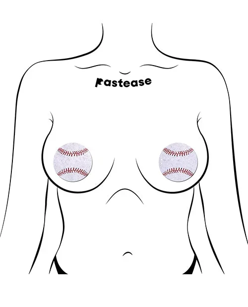 Pastease Premium Baseball Sparkly – White O/S