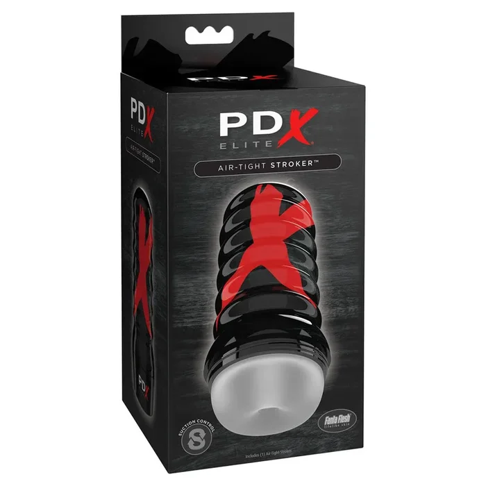 PDX Elite Air-Tight Stroker – Frosted – Clear Stroker