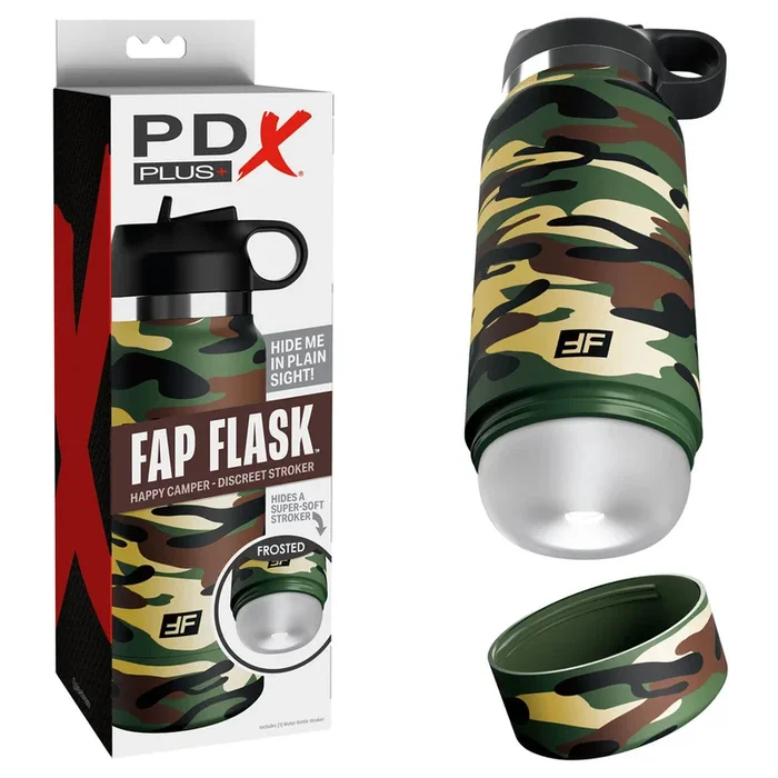 PDX Plus Fap Flask – Happy Camper Discreet Stroker