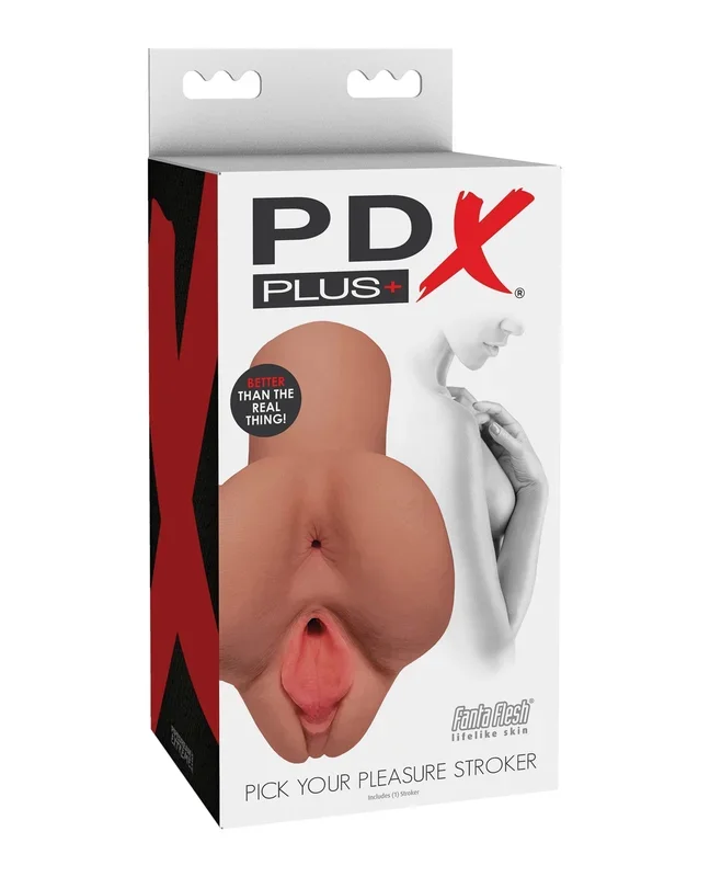 PDX Plus Pick Your Pleasure Stroker – Tan