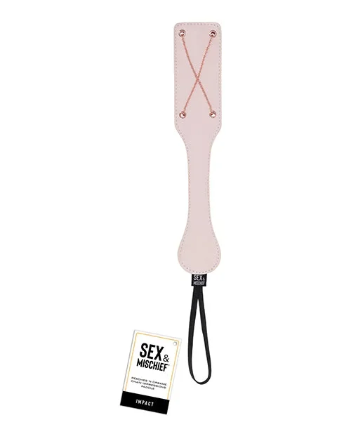 Peaches ‘n CreaMe Chain Impressions Paddle with Rose Gold Chains