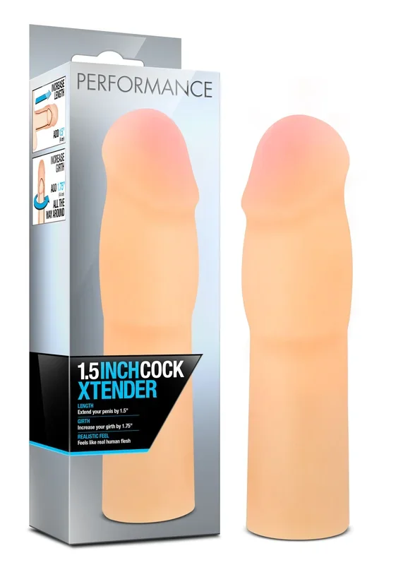 Performance 1.5 Inch Beige Cock Xtender Penis Extension Sleeve
