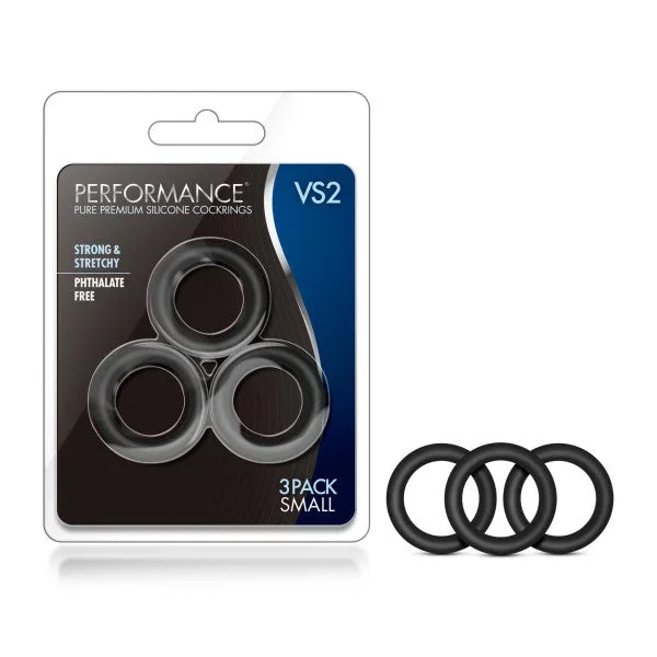 Performance VS2 Pure Premium Silicone Small Cock Rings Set of 3