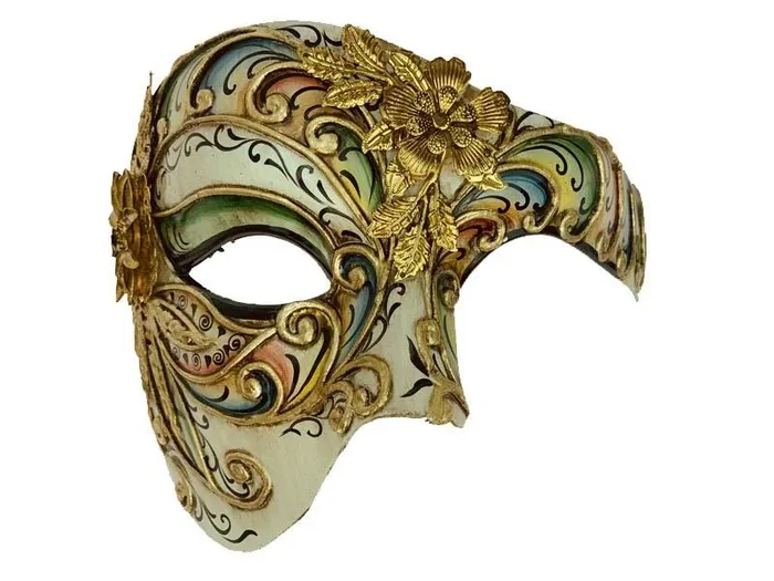 Phantom Gold Flower Mask – Multi