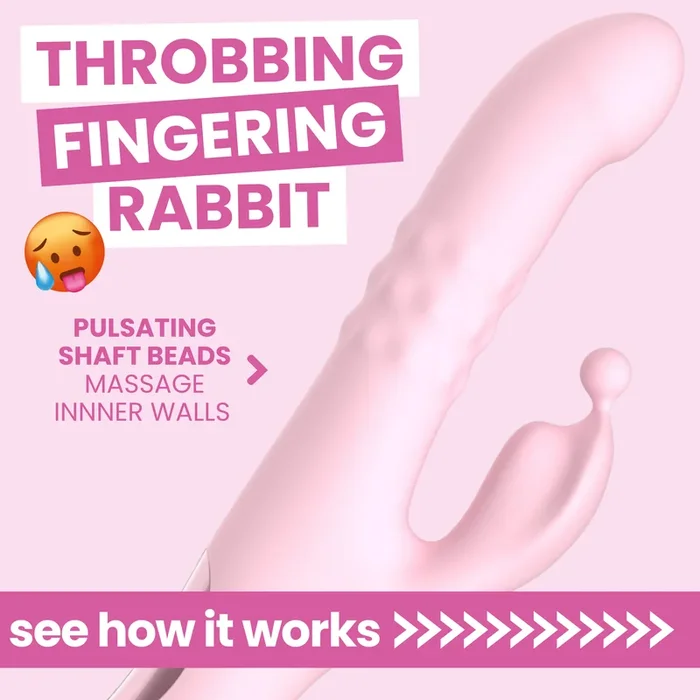 Pink Pearl Pulsing and Fingering Dual Action Vibrator – Triple Your Pleasure!