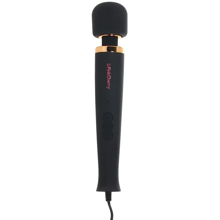 PinkCherry Premium Powered Wand in Black