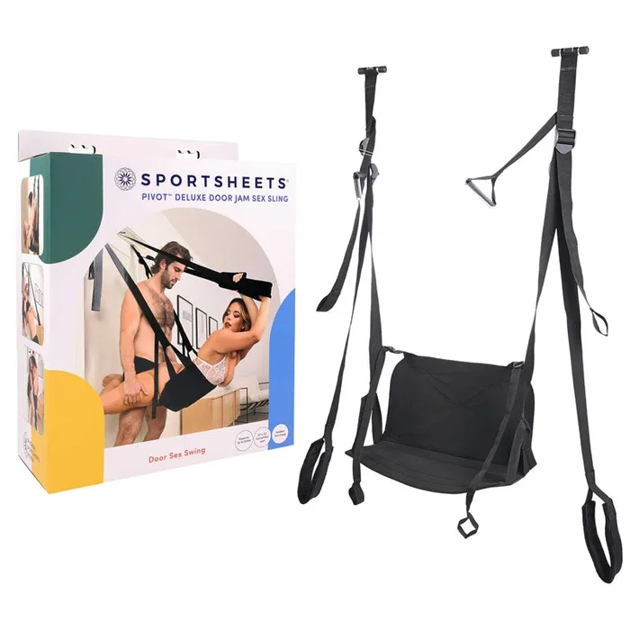 Pivot Deluxe Door Jam Sex Sling – Black Door Swing