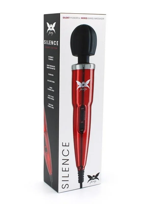 Pixey Silence Rechargeable Body Wand Cherry Edition