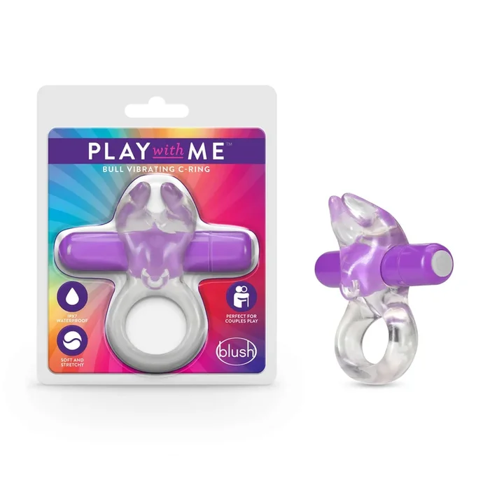 Play With Me – Bull Vibrating C-Ring – Purple