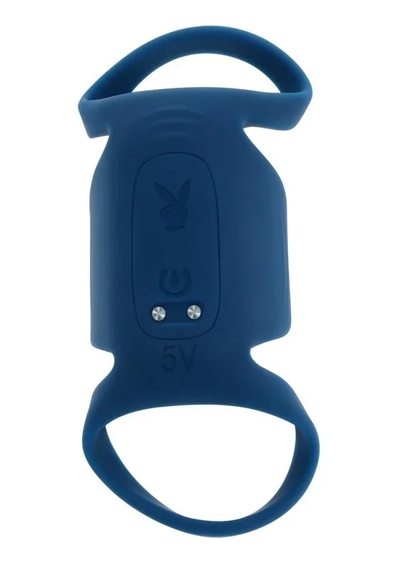 Playboy Jet Pack Rechargeable Silicone Double Ring Penis Vibrator