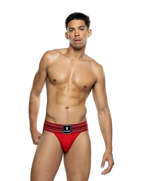 Playboy Mens Locker Room Classic Jock – Red –