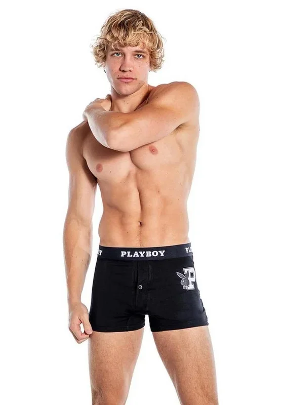 Playboy Mens Varsity Boxer Briefs