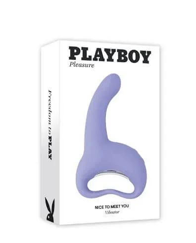 Playboy Nice To Meet You Rechargeable Silicone Vibrator – Purple