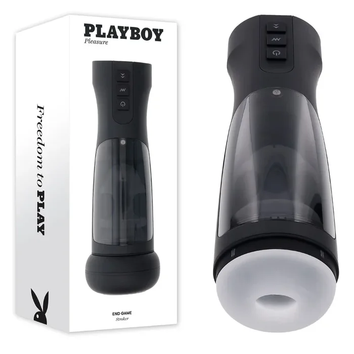 Playboy Pleasure END GAME – USB Rechargeable Vibrating & Self Sanitising Stroker