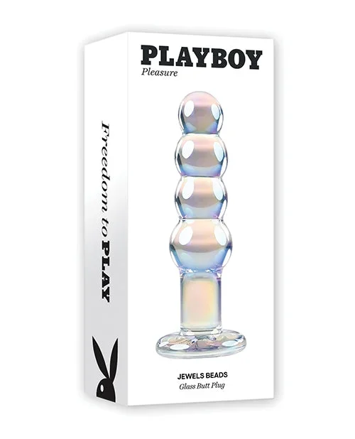Playboy Pleasure Jewels Beads Anal Plug – Clear