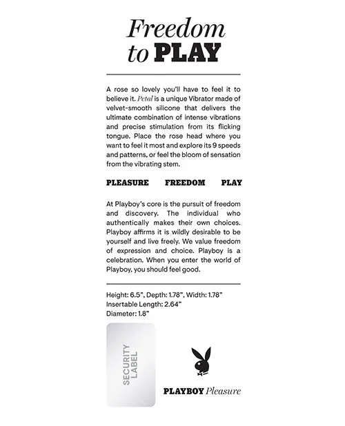 Playboy Pleasure Petal Vibrator – Wild Aster