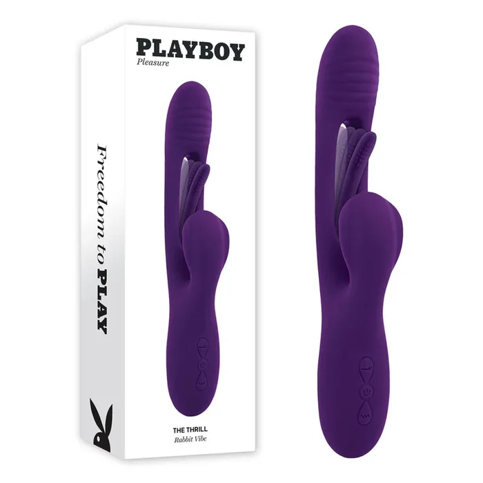 Playboy Pleasure THE THRILL – Purple 24.4 cm USB Rechargeable Rabbit Vibrator