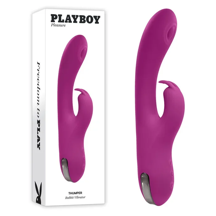 Playboy Pleasure THUMPER – Purple 21.9 cm USB Rechargeable Rabbit Vibrator
