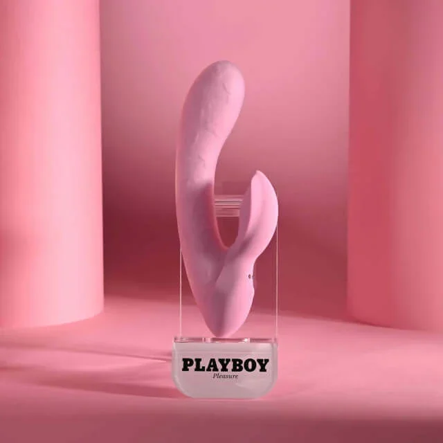 Playboy Rabbit Party Silicone Rabbit Vibrator Purple