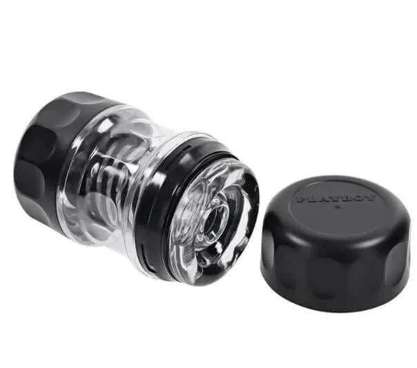 Playboy Spring Fling Rechargeable Stroker – Clear/Black