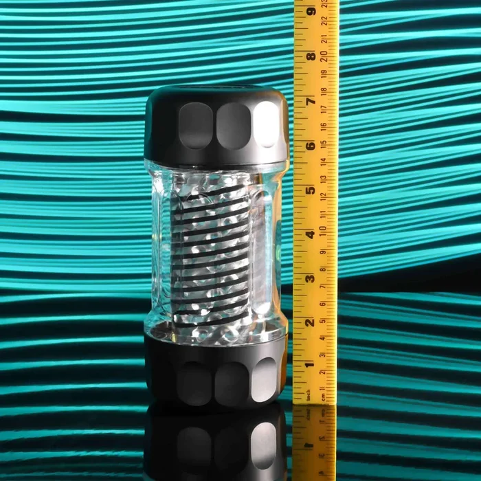 Playboy Spring Fling Rechargeable Stroker – Large – Clear/Black