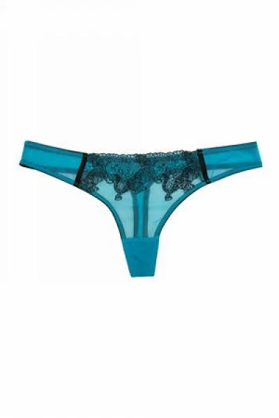 Playful Promises Tiger Blue Thong Curve – Size US